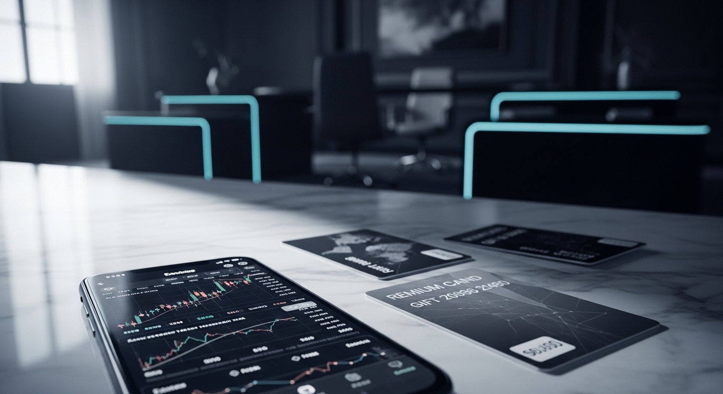 Premium trading workspace with digital assets
